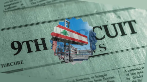 9th Circuit Tariff News headline featuring an import/export shipping container on a crane